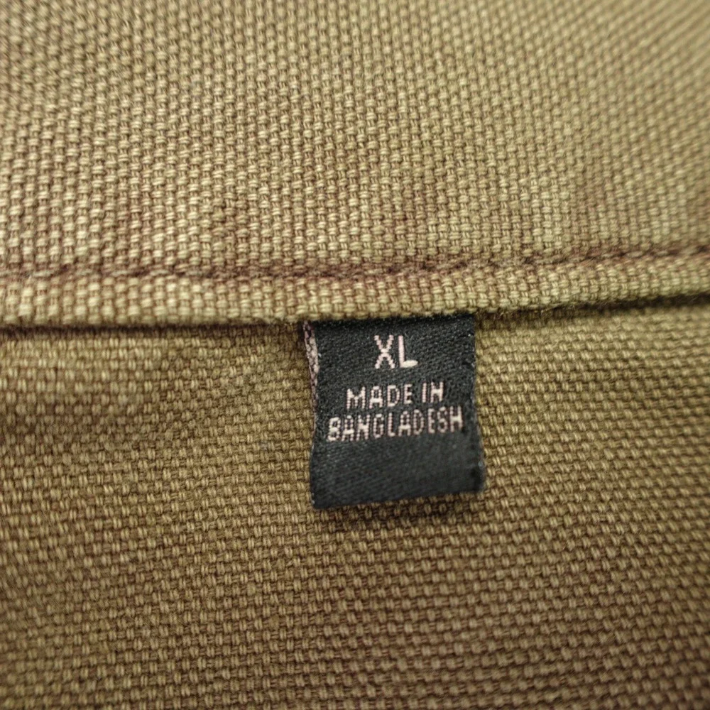 Banana Republic Jacket Mens XL Olive Brown Heritage‎ Canvas Trucker Workwear